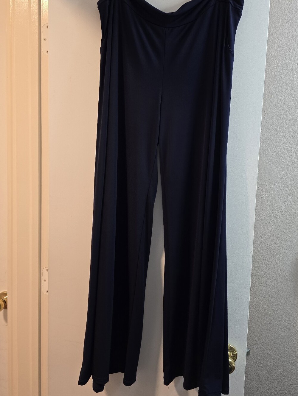 312 Wide-Leg Navy Palazzo Pants for Women